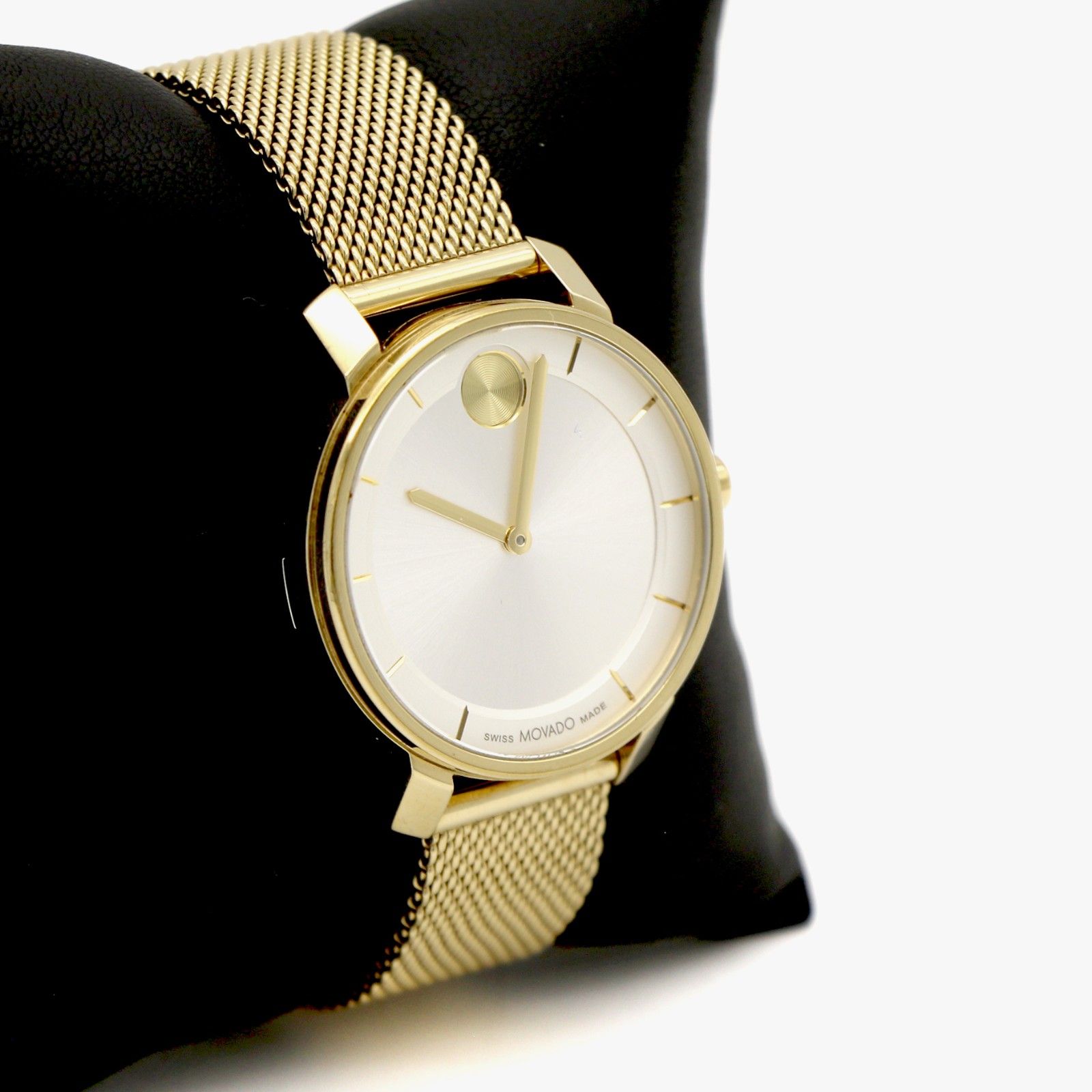 Movado Bold 34mm Silver Dial Womens Quartz Watch